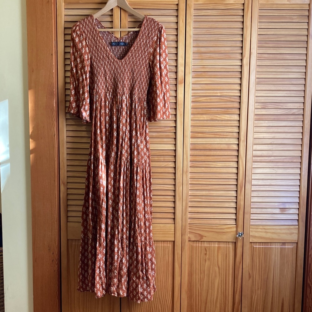 Christy Dawn Basil Dress Tikka Block XS/S